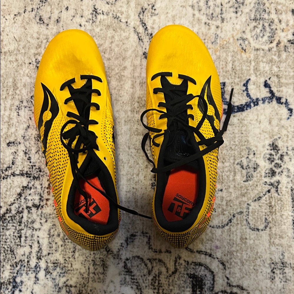 Saucony Yellow and Black Athletic Shoes